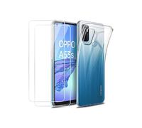 PHONILLICO Coque pour Oppo A53 / Oppo A53S et 2 Verres Trempé Film Protection Ecran