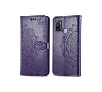 Coque pour Oppo A53s,Oppo A53 Similicuir Violet