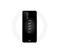 Coque pour Oppo A54 5G Audi Logo cache moyeu fond noir