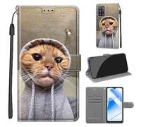 Coque pour Oppo A55 5G, Coque Oppo A54 4G,Etui Protection Housse Premium en Cuir de Portefeuille en Cuir Fermeture Magnétique Flip Case pour Oppo A55 5G / A54 4G / A16 4G / A53s 5G / Oppo A54s