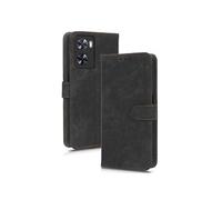 Coque pour OPPO A57 4G/A77 4G/A77S Fermeture Magnétique Portefeuille Flip Folio Blocage RFID Couverture De Fentes Pour Cartes Etui en Cuir PU ZURSANA