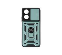Coque pour Oppo A58 Bague Support Cache caméra coulissant Vert Pâle