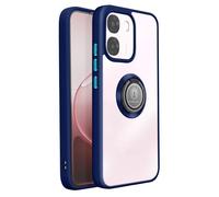 Coque pour Oppo A6 / A6x avec Anneau Magnétique Finition Givrée Bleu