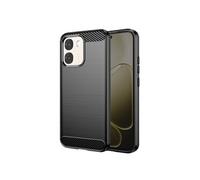 Coque pour Oppo A6 Effet Carbone Protection Souple Antichoc Noir