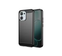 Coque pour Oppo A6 Pro Effet Carbone Protection Souple Antichoc Noir