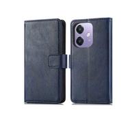 Coque pour Oppo A60 (5G),Oppo A40M,Oppo A40 Similicuir Bleu foncé