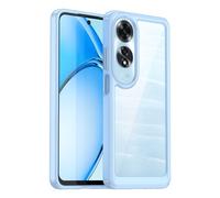 Coque pour Oppo A60 Coque,Matériau en TPU Transparent,Doux et antidérapant,Anti-Empreintes digitales,Coque de Protection Case Cover -Blue