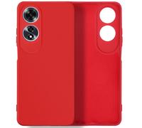 Coque pour Oppo A60 Semi-rigide Soft-touch Anti-traces Rouge