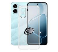 Coque pour Oppo A6x 4G (6.75") avec Rotation 360 Degrés Anneau Support, Ultra-Mince Anti-Rayures de TPU Bumper Silicone Souple Transparent Housse Etui pour Oppo A6x 4G - SH3