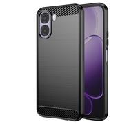 Coque pour Oppo A6x Effet Carbone Protection Souple Antichoc Noir