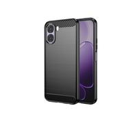 Coque pour Oppo A6x Effet Carbone Protection Souple Antichoc Noir