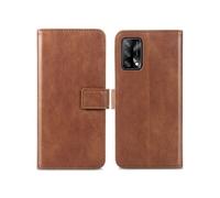 Coque pour Oppo A74 (4G) Similicuir Marron