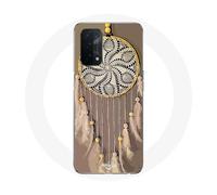 Coque Pour Oppo A74 5g Attrape Rêve Marron Capteur De Rêves