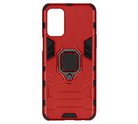 Coque pour Oppo A74 5G et A54 5G Hybride Antichoc Bague Métallique Support Rouge