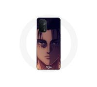Coque pour Oppo A74 5G - MANIACASE - Eren Yeager - Souple - Manga - Blanc