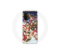 Coque pour Oppo A74 5G - MANIACASE - One Piece Christmas Day - Souple - Anime Manga - Blanc