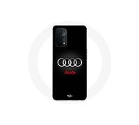 Coque pour Oppo A74 Audi Logo Métal fond noir