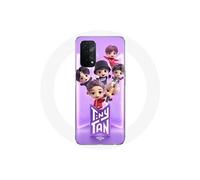 Coque pour Oppo A74 BTS TinyTAN Animation Affiche RM Jin Suga J-Hope Jimin Jungkook Et V