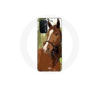 Coque pour Oppo A74 Quarter Horse Marron Race de cheval