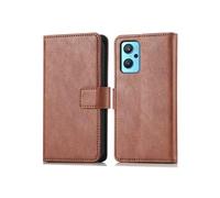 Coque pour Oppo A76 (4G) Similicuir Marron