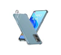 ebestStar - Coque pour Oppo A76, Etui Protection Silicone Transparent Antichoc, Coins Renforcés, Transparent