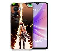 Coque pour Oppo A77 5G Manga Attaque Titans Eren Eclair