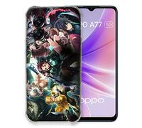 Coque pour Oppo A77 5G Manga Demon Slayer Groupe