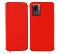 Coque pour Oppo A77 - NARZO 50 5G - Portefeuille Cuir (Oppo A77 - NARZO 50 5G ) - Rouge