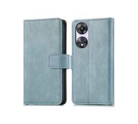 Coque pour Oppo A78 (4G) Similicuir Bleu clair