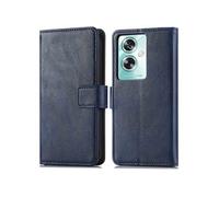 Coque pour Oppo A79 Similicuir Bleu foncé
