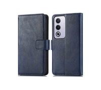 Coque pour Oppo A80 (5G) Similicuir Bleu foncé