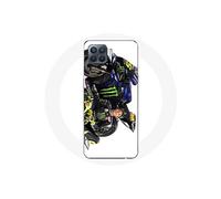 Coque pour Oppo A93 Valentino Rossi Pilote de vitesse fond blanc