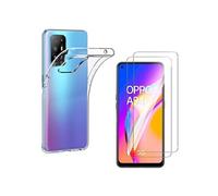 Coque pour Oppo A94 5G et 2 Verres Trempé - Protection Silicone Souple Film Vitre Protection Ecran Phonillico®