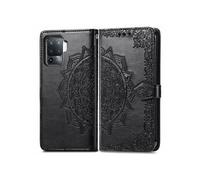 Coque pour Oppo A94 (5G) Similicuir Noir