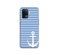 Coque Pour Oppo A94 Ancre marine bleue