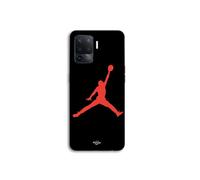 Coque Pour Oppo A94 Jordan logo 23 nike basketball couleur rouge Manacase