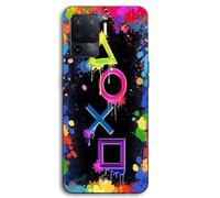 Coque - MANIACASE - Oppo A94 - Silicone TPU - Noir - Gaming art