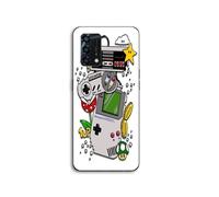 Coque de téléphone - MANIACASE - Oppo A95 - Silicone TPU - Consoles Nintendo vintage - Noir