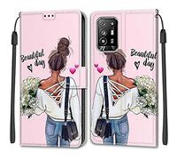 Coque pour Oppo F19 Pro+ 5G Housse Motif Dessin Coque PU étui en Cuir Portefeuille Flip Case pour Oppo F19 Pro+ 5G à Rabat Silikon Antichoc Fente Carte Support Cover