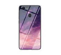 Coque pour Oppo F5,Marbre Verre trempé Ultra Fine Silicone Housse Original Étui de Protection en Souple Doux TPU Gel Bumper pour Oppo F5 (Dream Sky)