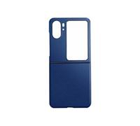 Coque pour Oppo Find N2 Flip Style carbone Conception 2 parties bleu