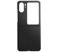 Coque pour Oppo Find N2 Flip Style carbone Conception 2 parties Noir