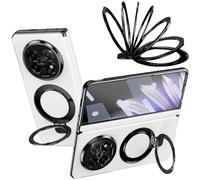 Coque pour Oppo Find N5, Compatible avec Magnetic Ring, Support Pliable en métal, Étui de Protection pour charnière pour Oppo Find N 5-Blanc