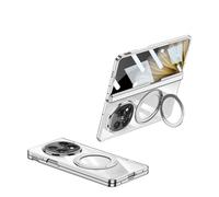 COQUE pour Oppo Find N5 Phone Case avec Film HD, de Couverture Pliable de Style Supercar, de téléphone Transparente pour Oppo Find N5-Argent