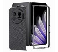 COQUE pour Oppo Find N5 Texture Fibre Étui Protecteur Fin, Durable et Anti-Dérapant, Compatible avec Oppo Find N5-Noir