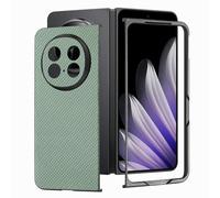 COQUE pour Oppo Find N5 Texture Fibre Étui Protecteur Fin, Durable et Anti-Dérapant, Compatible avec Oppo Find N5-Vert