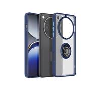 Coque pour Oppo Find X8 Pro Bague Magnétique Dos Translucide Bleu nuit