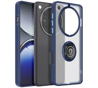 Coque pour Oppo Find X8 Pro Bague Magnétique Dos Translucide Bleu nuit