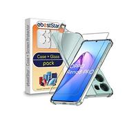 Coque pour Oppo Gel Silicone Coins Rebords Renforcés Antichoc, Transparent + Film VERRE Trempé