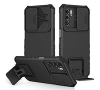 Coque pour Oppo Oppo A16 / A16S / Oppo A54S,Protection de la Caméra Étui avec Lentille Coulissante Couverture,360 Full Body Armor et Antichoc Durable Protecteur Bumper Support stéréo Housse Étui